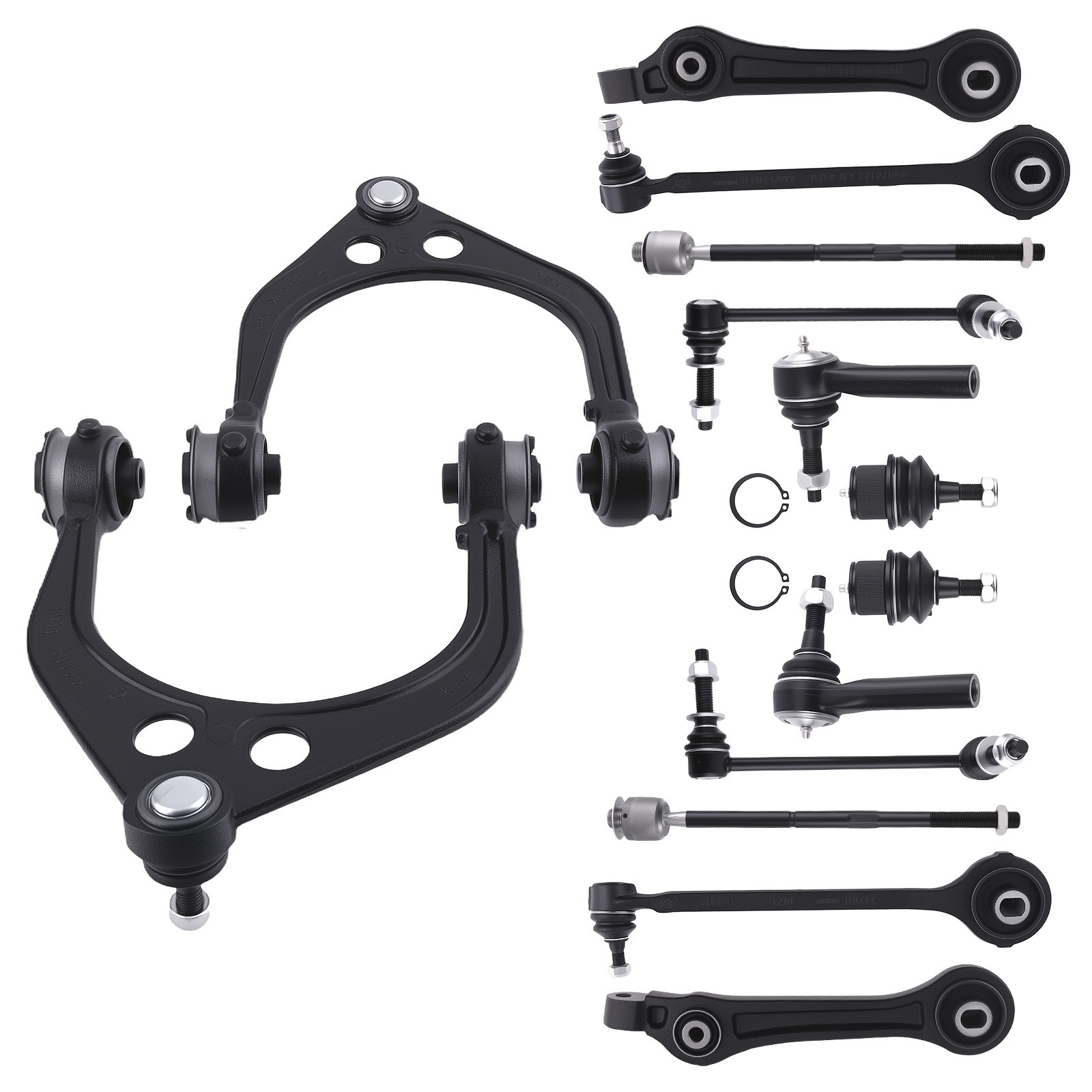 Direct-Fit 14PCS Complete Front Suspension Kit Compatible with 2005-2010 Chrysler 300 Dodge Charger RWD