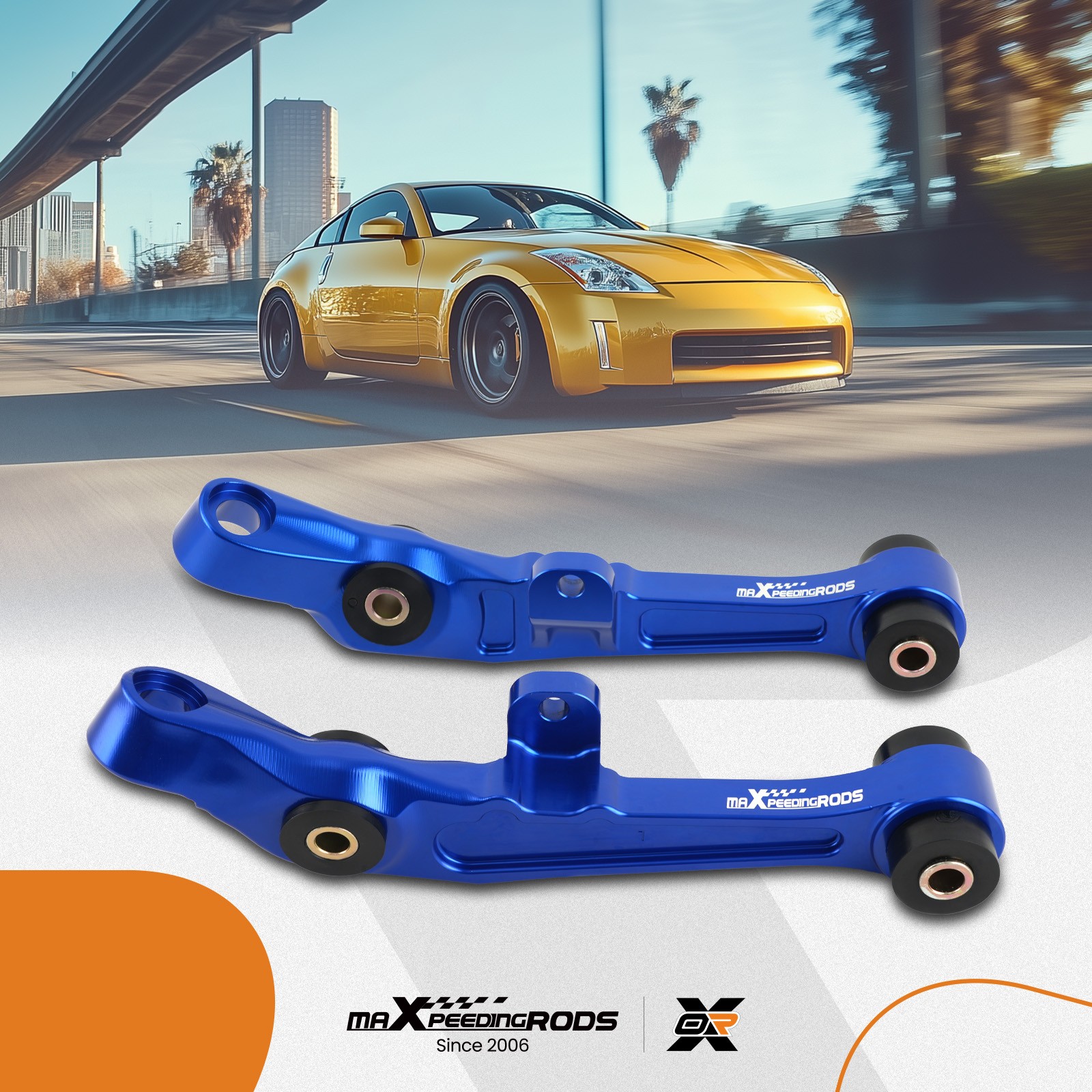 Direct-Fit 2x Front Suspension Lower Control Arms Compatible with Nissan 350Z for Infiniti G35 03-07